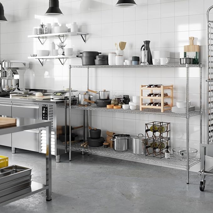 Regal Altair 18" Deep x 72" Wide x 54" Height Wire Shelving Kit | 3-Tier | NSF - Image 7