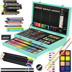 sunnyglade 145 piece deluxe art set wooden art, main product view