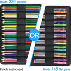 YOUSHARES Colored Pencil Case 220 Slots Pen Case Organizer - Image 2