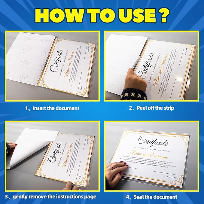 Uinkit 10Mil Thick Self-Seal Laminating Sheets - Image 8