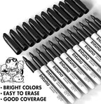 INTUNO Dry Erase Markers, Fine tip, Presentation - Image 5