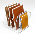 AIDIMOO Acrylic Magazine File Holder, 4 Vertical Compartments Desk Document - Image 4