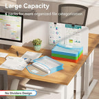 ABC life 6-Pack Plastic Expanding File Folder, Translucent Envelopes - Image 3