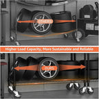 M MZG Industrial Metal 4 Tier Shelving - Image 4