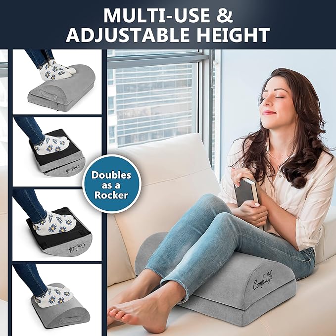 ComfiLife Foot Rest for Under Desk at Work – Adjustable Desk FootRest for - Image 5