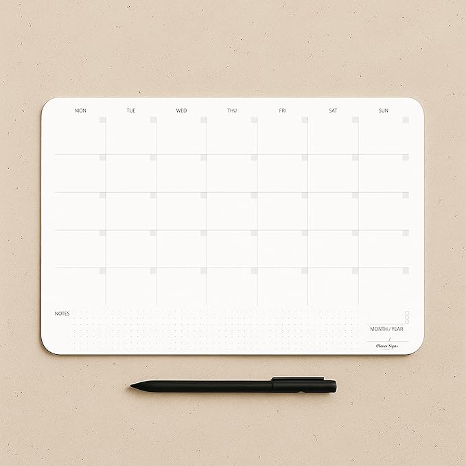 Undated Monthly Planner Notepad, Desk Calendar - Image 4