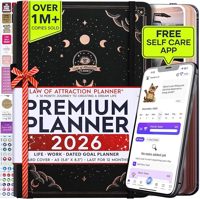 Law of Attraction Planner 2026 Deluxe by FreedomMastery