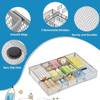 Marbrasse Expandable Desk Drawer Organizer, Mesh Tray - Image 6