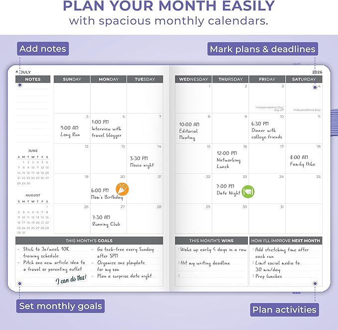 Clever Fox Dated Planner 2026-2027 – Weekly Life Planner Notebook - Image 7