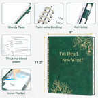SUNEE End of Life Planner, I‘m Dead Now What Planner, Large Print Spiral-Bound - Image 3