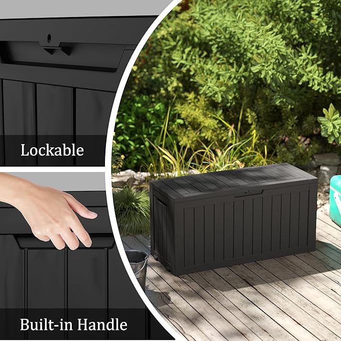 Decksplore 75 Gallon Outdoor Storage Box - Image 4