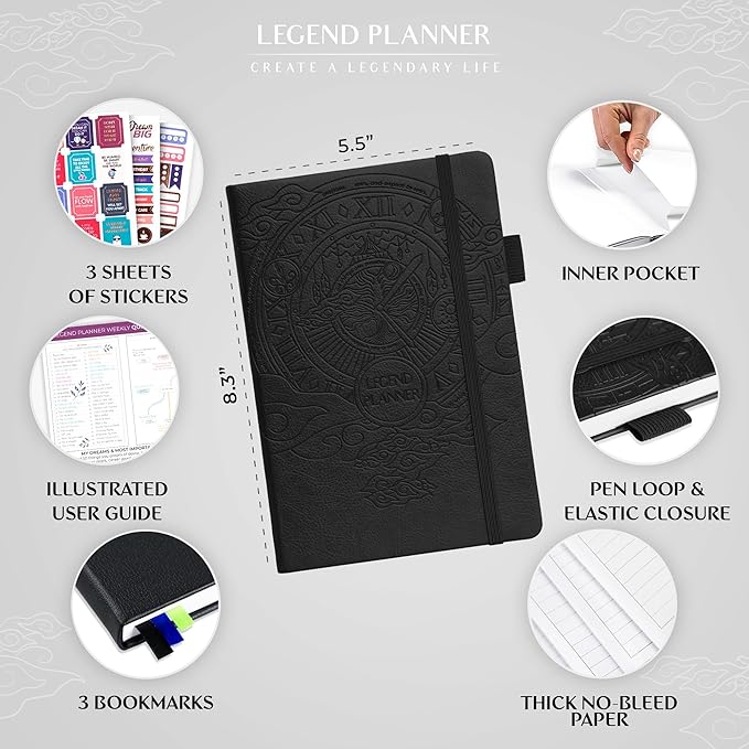 Legend Planner – Weekly & Monthly Life Planner to Hit Your Goals & Live - Image 2