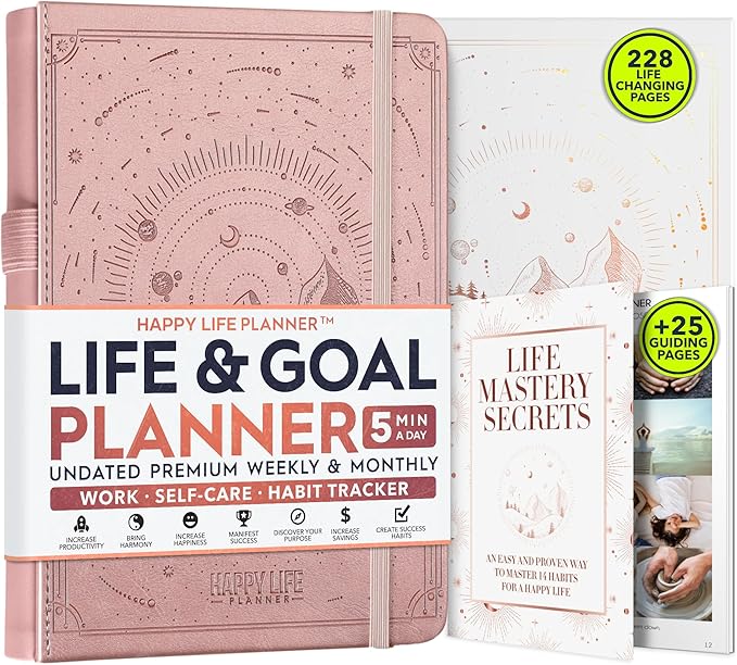 Life Planner - A 12 Month Journey to Crush Your Goals, Increase Productivity by FreedomMastery