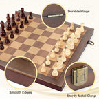 Magnetic Wooden Chess Set for Adults Kids 17'' Chess Board - Image 6