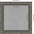 Amanti Art Black Framed Magnetic Board 20x20 Small Vision Board - Image 2