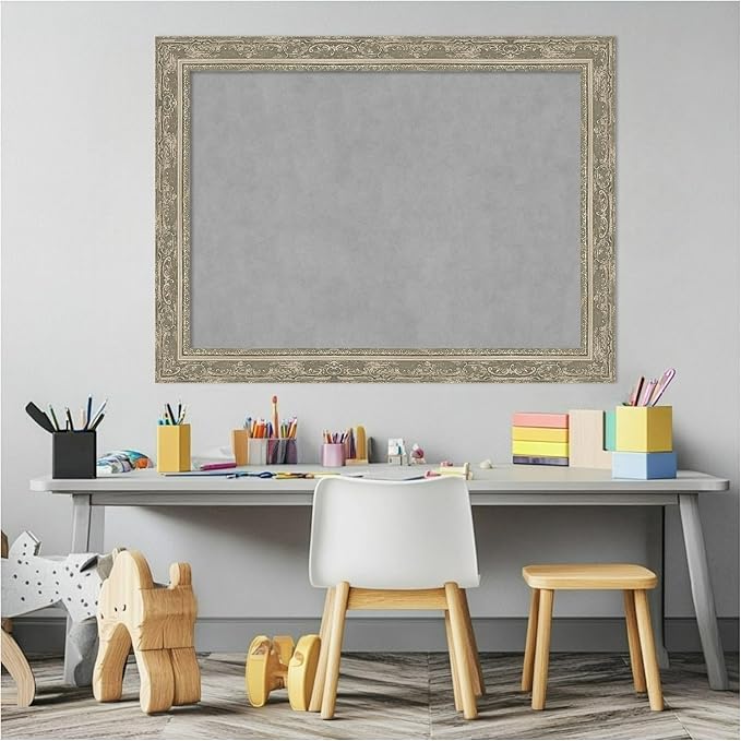 Amanti Art Silver Framed Magnetic Board 24x32 Medium Vision Board - Image 5