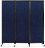 Upgrade Version Room Partition and Divider, Freestanding Rolling Dividers by StrongBird