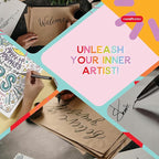 Incraftables Calligraphy Brush Pens – Pack of 9 Assorted Tips – Black Chisel - Image 7