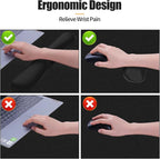 Leather Desk Pad, Non-Slip Desk Protector Mat, Leather Desk Blotter, Computer - Image 3