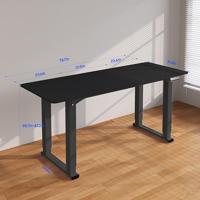 FLEXISPOT4 Legs Standing Desk 78 x 32 Inch Electric Adjustable Height Desk - Image 3