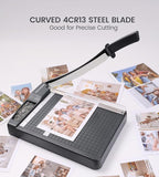 Paper Cutter, Paper Trimmer12" Cutting Length Heavy Duty Guillotine Paper Slicer - Image 2