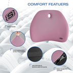 Skechers Lumbar Support Pillow for Office Chair, Memory Foam Lumbar Pillow - Image 3