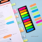 Golcellia Fluorescent Translucent Sticky Note Flags, Arrow Index Tabs, Page - Image 7