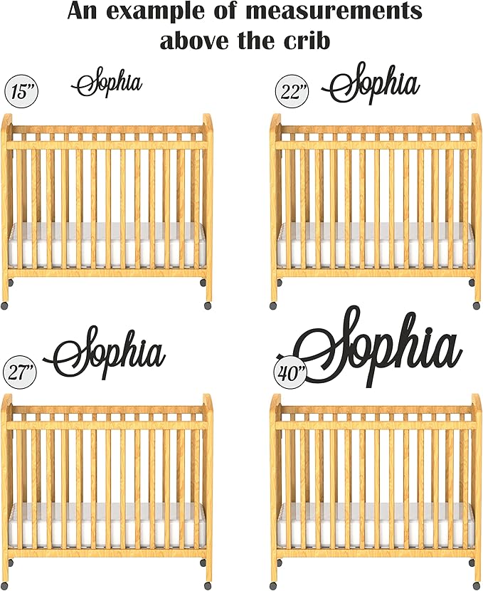 Personalized Wooden Name Sign for Nursery Wall Letters Custom Baby Name Sign - Image 4