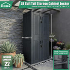 ehhly heavy duty tall storage cabinet outdoor weatherproof shown in use