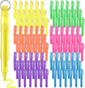 Skdqiee 108 Pieces Small Highlighters, Key Ringed Pocket Highlighter, Colorful by Unknown