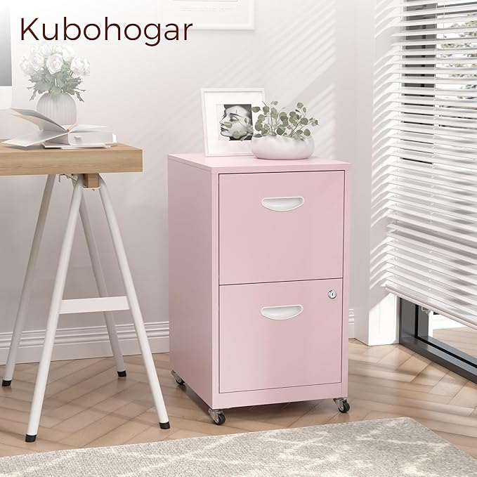 Kubohogar 2 Drawer Mobile File Cabinet - Image 4