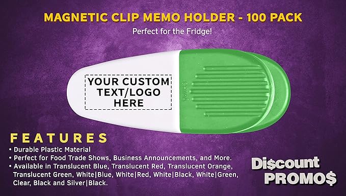 100 Magnetic Memo Holders Set - Image 2