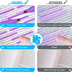 Duchong Highlighters, 30 Packs Purple Highlighter Bright Colors Bulk, Chisel - Image 4