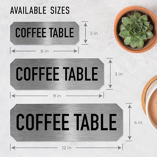 Custom Wall or Door Sign, Personalized Notched Plaque Engraved Message - Image 4