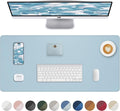 Leather Desk Pad Protector, Desk Mat, Large Mouse Pad, Non-Slip Desk Pad by AFIING