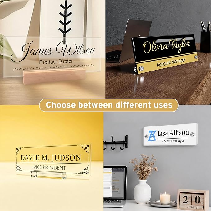 Personalized Office Wall Name Plate Sign Custom Door Name Plate Office Gifts - Image 5