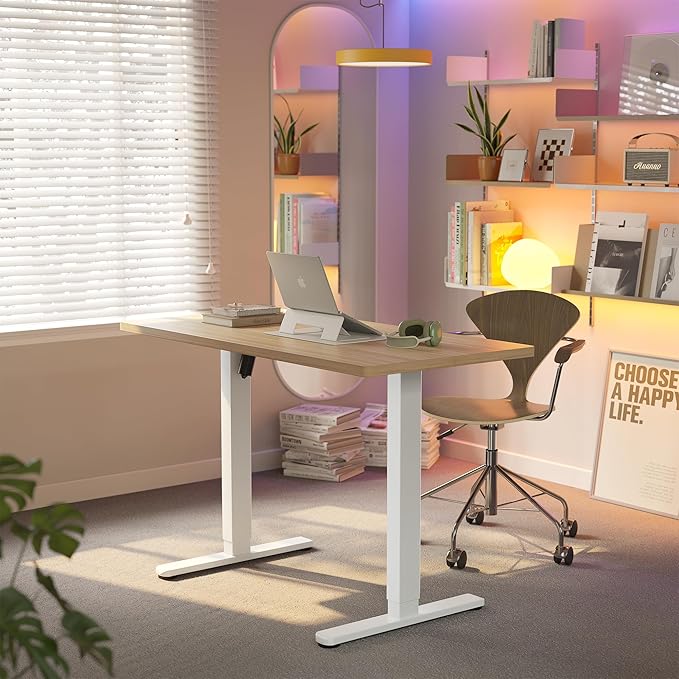 HUANUO 48" x 24" Electric Standing Desk Adjustable Height, 4 Memory Height - Image 2