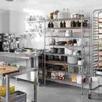 Regal Altair 18" Deep x 48" Wide x 74" Height Wire Shelving Kit | 8-Tier | NSF - Image 2