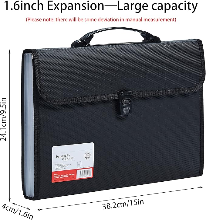 Legal Size 13 Pocket Accordian File Organizer Expanding File Folder - Image 6
