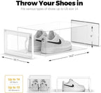 SEE SRPING XX-Large Shoe Storage Box Fit Size 14, Shoe Rack Sneaker Containers - Image 5
