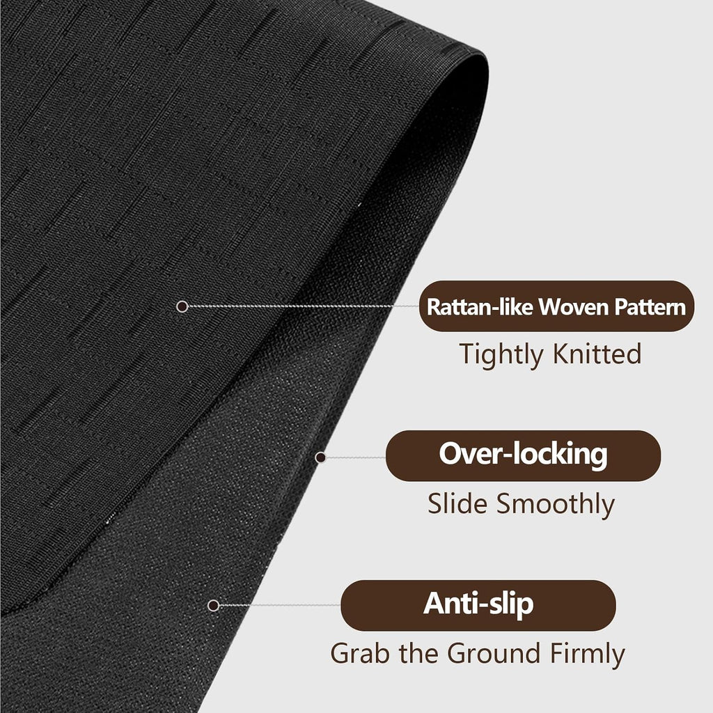 Bsmathom Office Chair Mat for Hardwood Floor, 36" x 48" Desk Computer Chair Mat for Hard Wood and Tile Floor, Anti-Slip Hard Floor Protector Chair Mat, PVC Mat Desk Rug for Office Home, Black