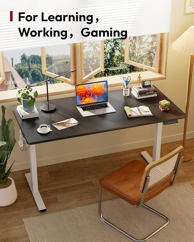 SANODESK Electric Standing Desk 48 x 30 Inches Whole-Piece Desktop Height - Image 3