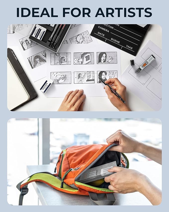 STAGEEK 0.5mm Mechanical Pencil Set, Weatherproof Artist Pencils - Image 7