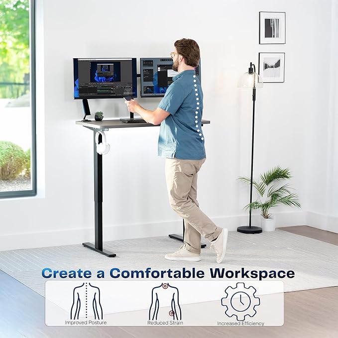 VIVO Electric 43 x 24 in Standing Desk, Memory Height Adjustment, 1B Series - Image 4