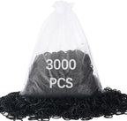 3000pcs small black rubber bands by AiDiYGECO