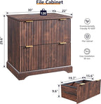 JXQTLINGMU 2 Drawer File Cabinet - Image 2