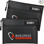ROLOWAY Fireproof Bag 5200℉ Heat Insulated, Fireproof Money Bag by ROLOWAY