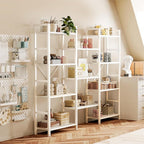 SUPERJARE Triple 4 Tier Bookshelf, Bookcase - Image 8