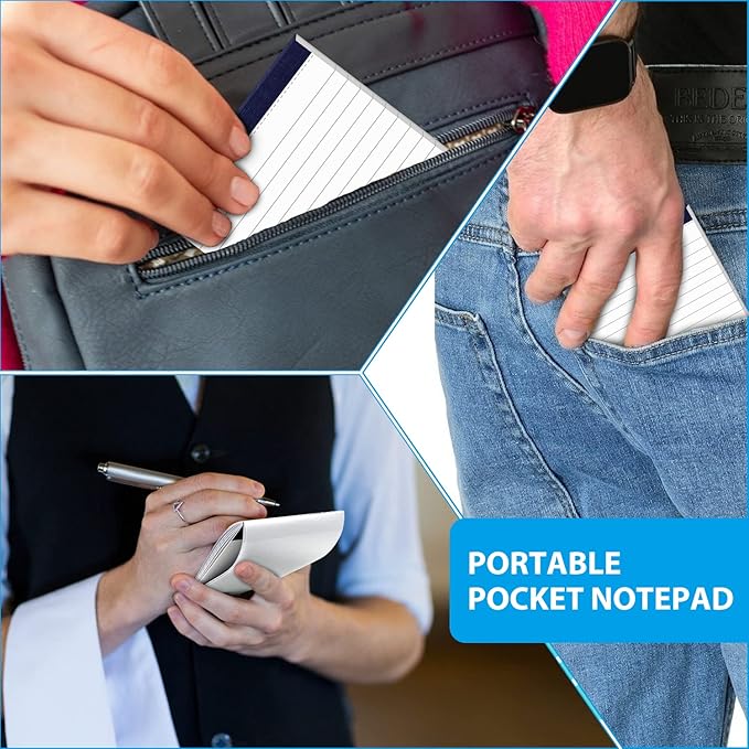 12 Pack Note Pads 4x6 Inch Small Lined Writing Memo Pads Refills Easy Tear no - Image 6