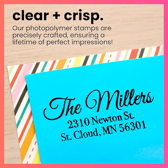 ExcelMark Personalized Return Address Stamp – Custom Self Inking Rubber Stamp - Image 4